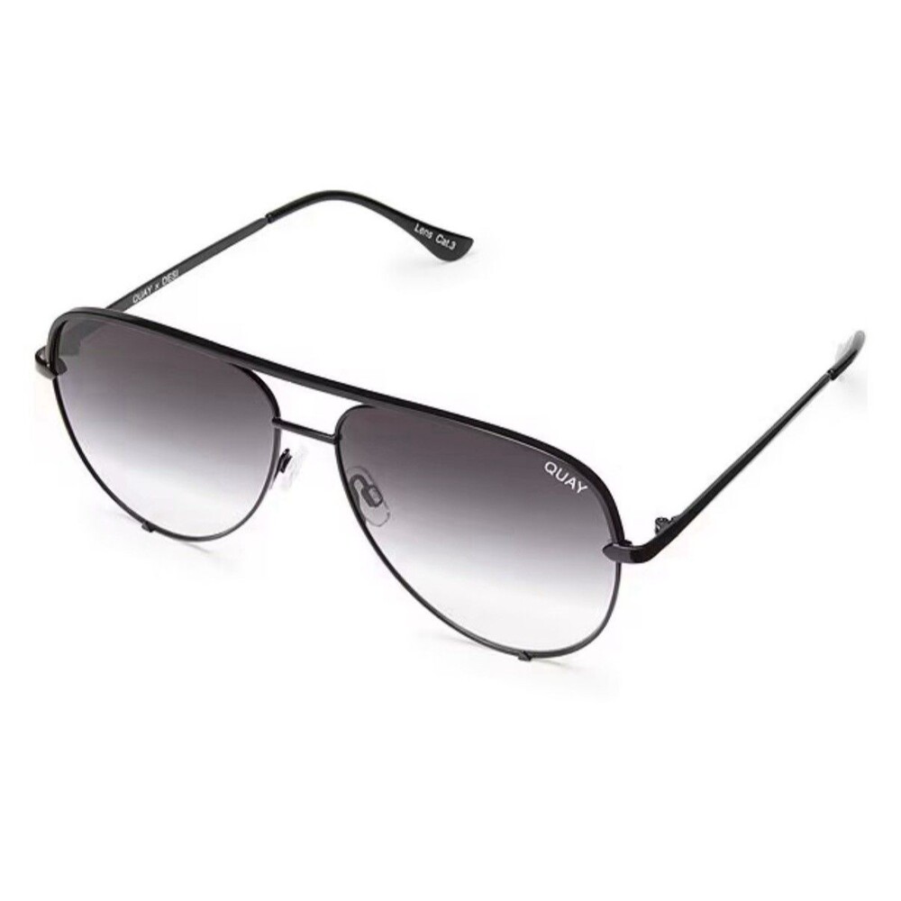Quay Australia x Desi Perkins High Key Oversized Aviator Sunglasses NIB Unisex